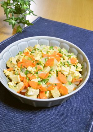 高野豆腐とたっぷり野菜の玉子炒め♬-レシピのメイン写真