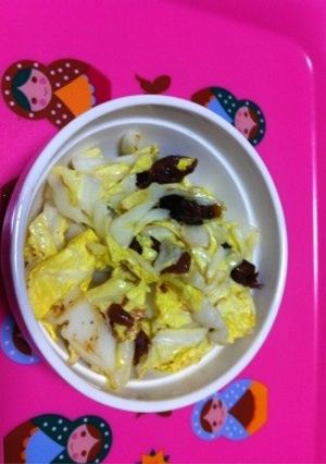 白菜の梅バター炒め-レシピのメイン写真