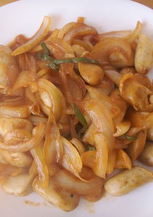 シーセージと野菜の辛炒め-レシピのメイン写真
