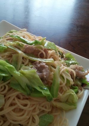 男魂!春キャベツと豚のパスタ-レシピのメイン写真