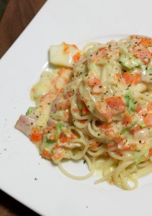 白菜と人参のクリームパスタ-レシピのメイン写真
