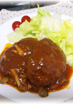 ふわふわ煮込み豆腐ハンバーグ-レシピのメイン写真