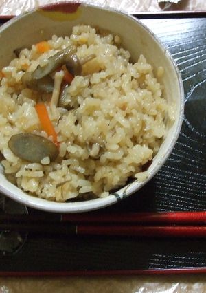 かしわ飯風野菜の炊き込みご飯-レシピのメイン写真