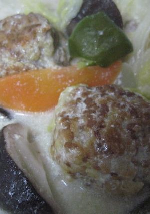 野菜と肉団子のあっさりホワイトクリーム煮-レシピのメイン写真