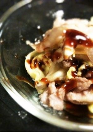 塩麹で＊豚肉とキャベツのレンジ蒸し＊中華-レシピのメイン写真