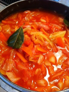 簡単! 美味しい‼ 食べるトマトスープ♥-レシピのメイン写真