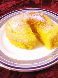 しっとりふわふわ豆乳かぼちゃケーキ♪-レシピのメイン写真