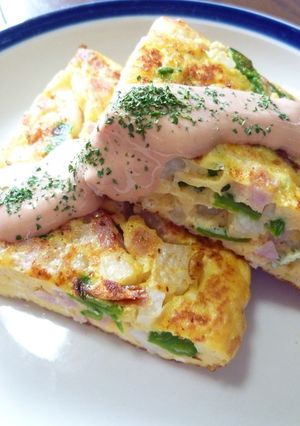 食感の楽しいオムレツo(*^▽^*)o-レシピのメイン写真