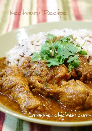 パクチーたっぷり！インド風チキンカレー-レシピのメイン写真