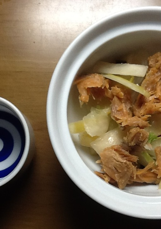 へしこと白菜漬けの和え物-レシピのメイン写真