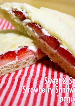 シンプルが美味しい＊ヘルシーいちごサンド-レシピのメイン写真