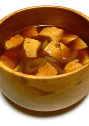 氷豆腐と葱のお味噌汁-レシピのメイン写真