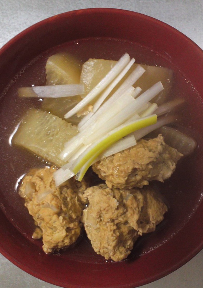 大根と鶏つみれの煮物（軟骨入り）-レシピのメイン写真
