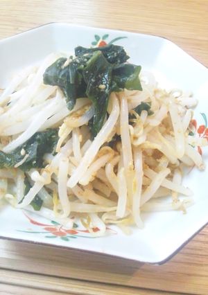 ダイエット☆汁なしラーメン風もやし和え-レシピのメイン写真