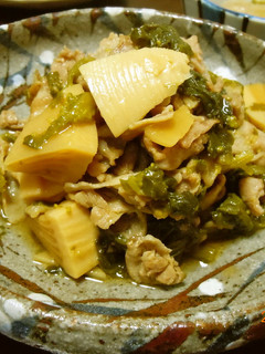 春らしく♪筍と菜の花と豚肉の煮物-レシピのメイン写真