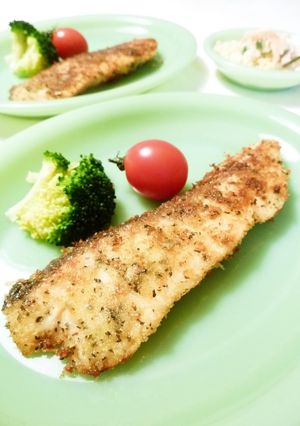 フライパンdeしっかり味の鮭のパン粉焼き-レシピのメイン写真