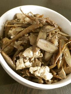 ●ごぼう・豆腐・豚バラ煮●-レシピのメイン写真