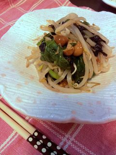 ほうれん草・もやし・なめこの和え物-レシピのメイン写真