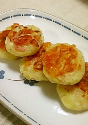 おやつにもつまみにも、ハムチーズいももち-レシピのメイン写真