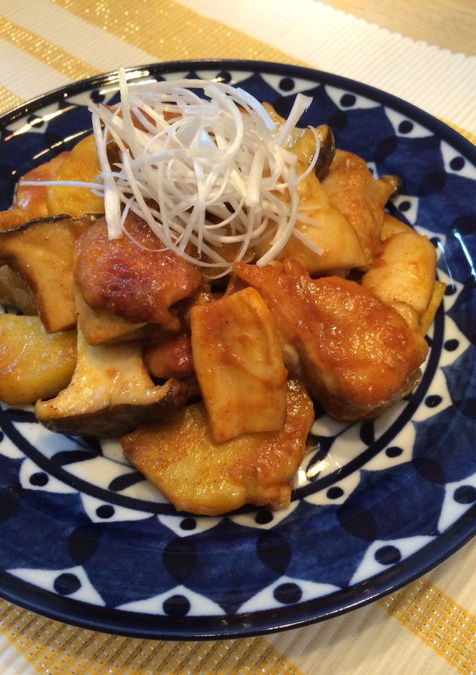 濃厚☆鶏とじゃがいものカレー炒め-レシピのメイン写真