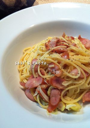 長ネギとソーセージのぺペロンチーノ-レシピのメイン写真