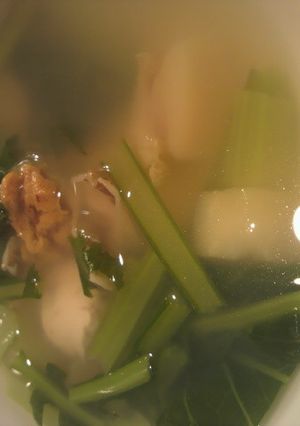 ボイルホタテと小松菜のスープ-レシピのメイン写真