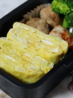 シンプル!塩麹de長ねぎ入り卵焼き-レシピのメイン写真