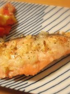 サーモンのガーリック塩麹焼き-レシピのメイン写真