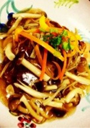 豆腐ハンバーグ.きのこあんかけver♪-レシピのメイン写真