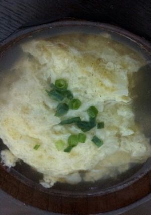 簡単！玉ねぎふわふわ卵スープ☆-レシピのメイン写真