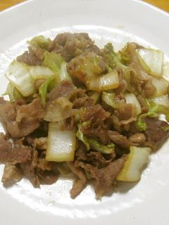 豚肉と白菜の甘辛炒め-レシピのメイン写真