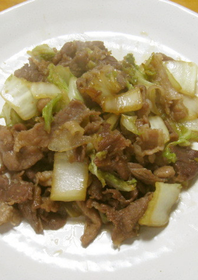 豚肉と白菜の甘辛炒め-レシピのメイン写真