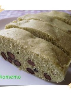 もっちり*黒豆抹茶蒸しパン-レシピのメイン写真