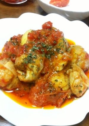脂肪燃焼‼ チキントマト煮-レシピのメイン写真