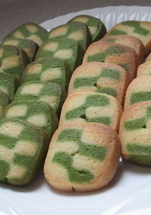 抹茶とバニラのアイスボックスクッキー-レシピのメイン写真