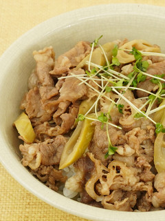 牛肉と四方竹のしぐれ煮丼-レシピのメイン写真