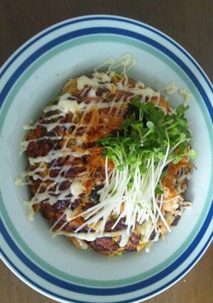 醤油味で…ネギお好み焼き-レシピのメイン写真