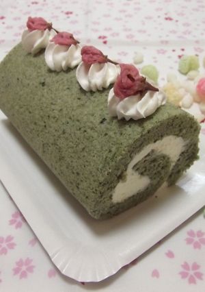 よもぎのロールケーキ-レシピのメイン写真