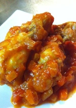 簡単★☆とりの手羽元 トマトソース煮込み-レシピのメイン写真