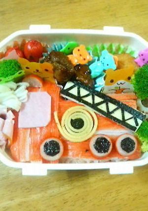【消防車のキャラ弁】-レシピのメイン写真
