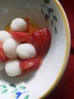 簡単★しらたまイチゴ-レシピのメイン写真