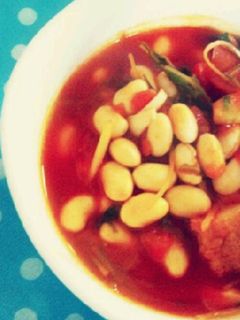 簡単☆お豆のトマト煮スープ-レシピのメイン写真