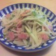 クレイジーソルトの塩だれで大根の皮炒め