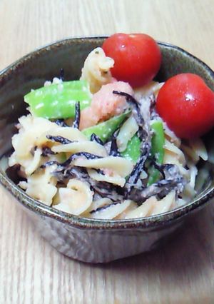 明太子パスタ☆冷製デリ風☆混ぜるだけ-レシピのメイン写真
