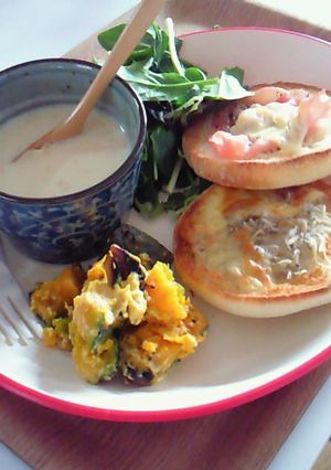トースト☆朝食マフィン☆ちりめんチーズ-レシピのメイン写真