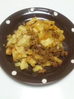 キャベツと挽き肉のカレー炒め-レシピのメイン写真