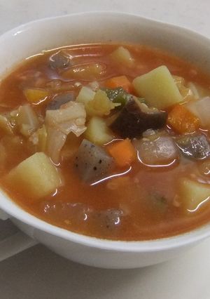 塩麹de根菜お野菜たっぷりトマトスープ-レシピのメイン写真