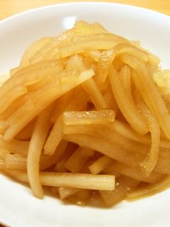大根のめんつゆ炒め-レシピのメイン写真