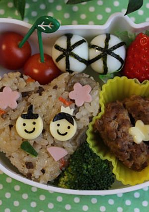 おひなまつりに♪簡単！雛人形のお弁当-レシピのメイン写真