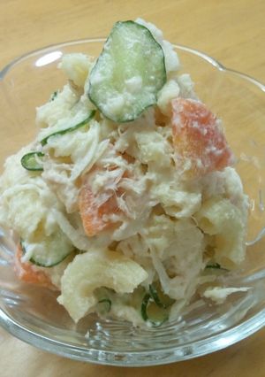ツナとマカロニの和風ポテトサラダ-レシピのメイン写真